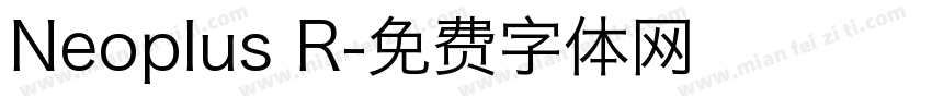 Neoplus R字体转换